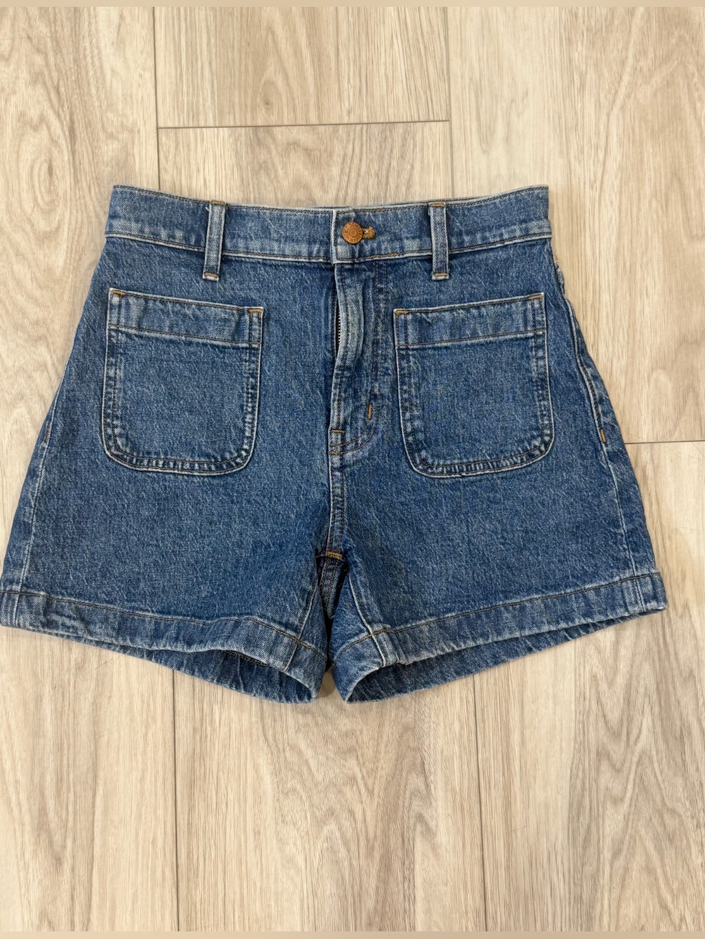 Madewell Men's Dark Blue Denim Relaxed Shorts